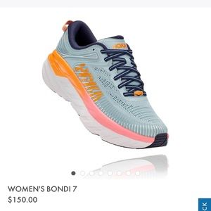 Hoka one one new Bondi 7 Blue Haze/Black Iris